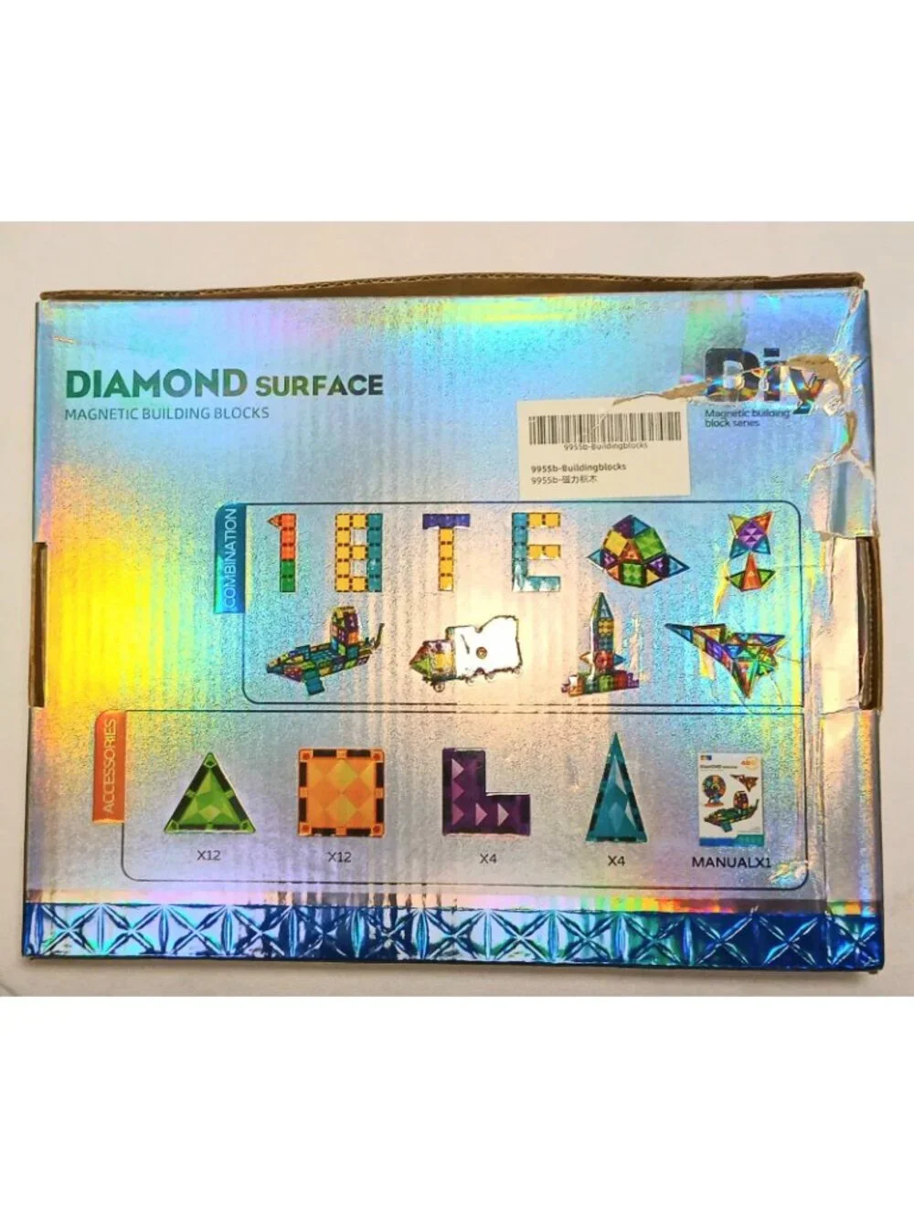 Diamond Surface Magnetic Cubes 32 Pieces New Sealed